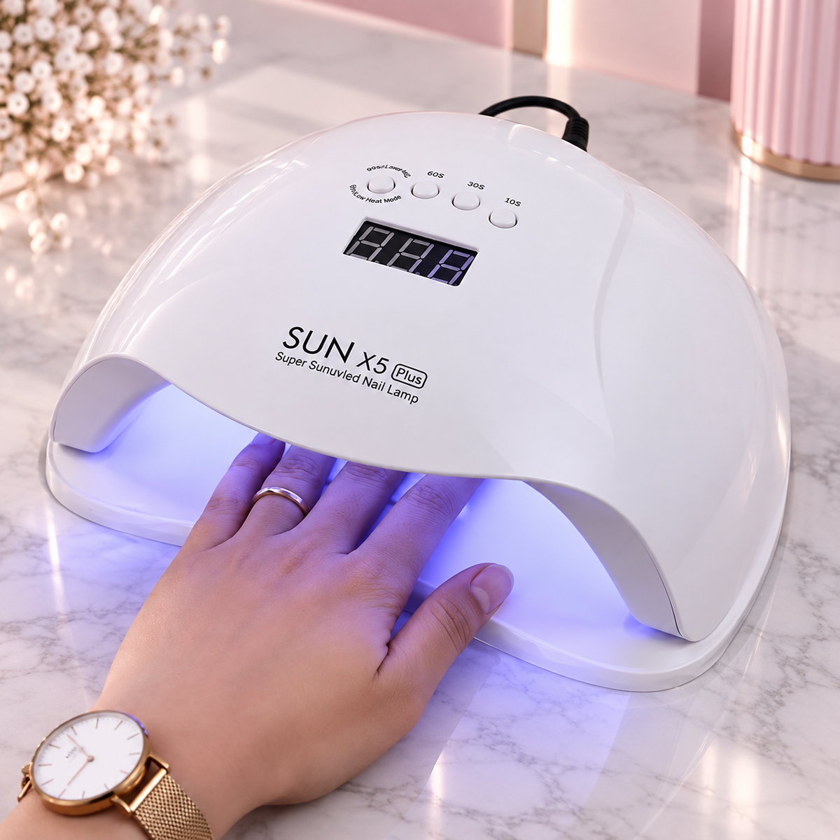 Lampara de uñas 48W portátil