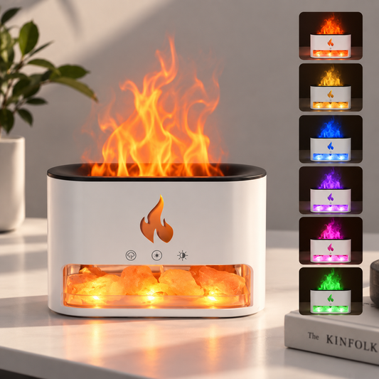 Humidificador difusor de aromas chimenea