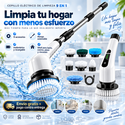 Cepillo Eléctrico de Limpieza 9 en 1
