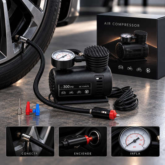 Mini compresor de aire para carro 300Psi