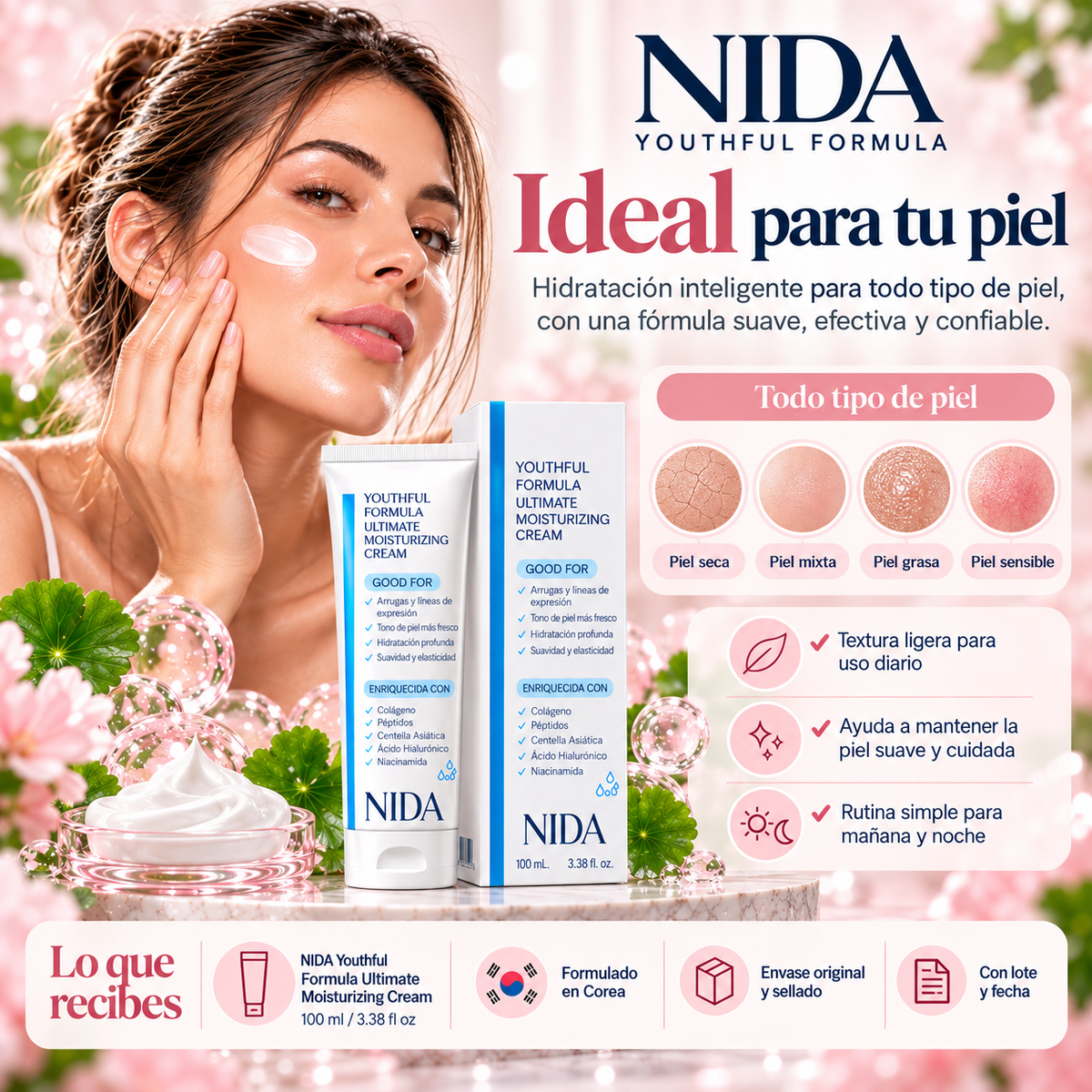 CREMA NIDA YOUTHFULL 100ML + OBSEQUIO