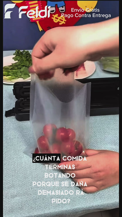 Sellador al vacío vacuum + 60 bolsas